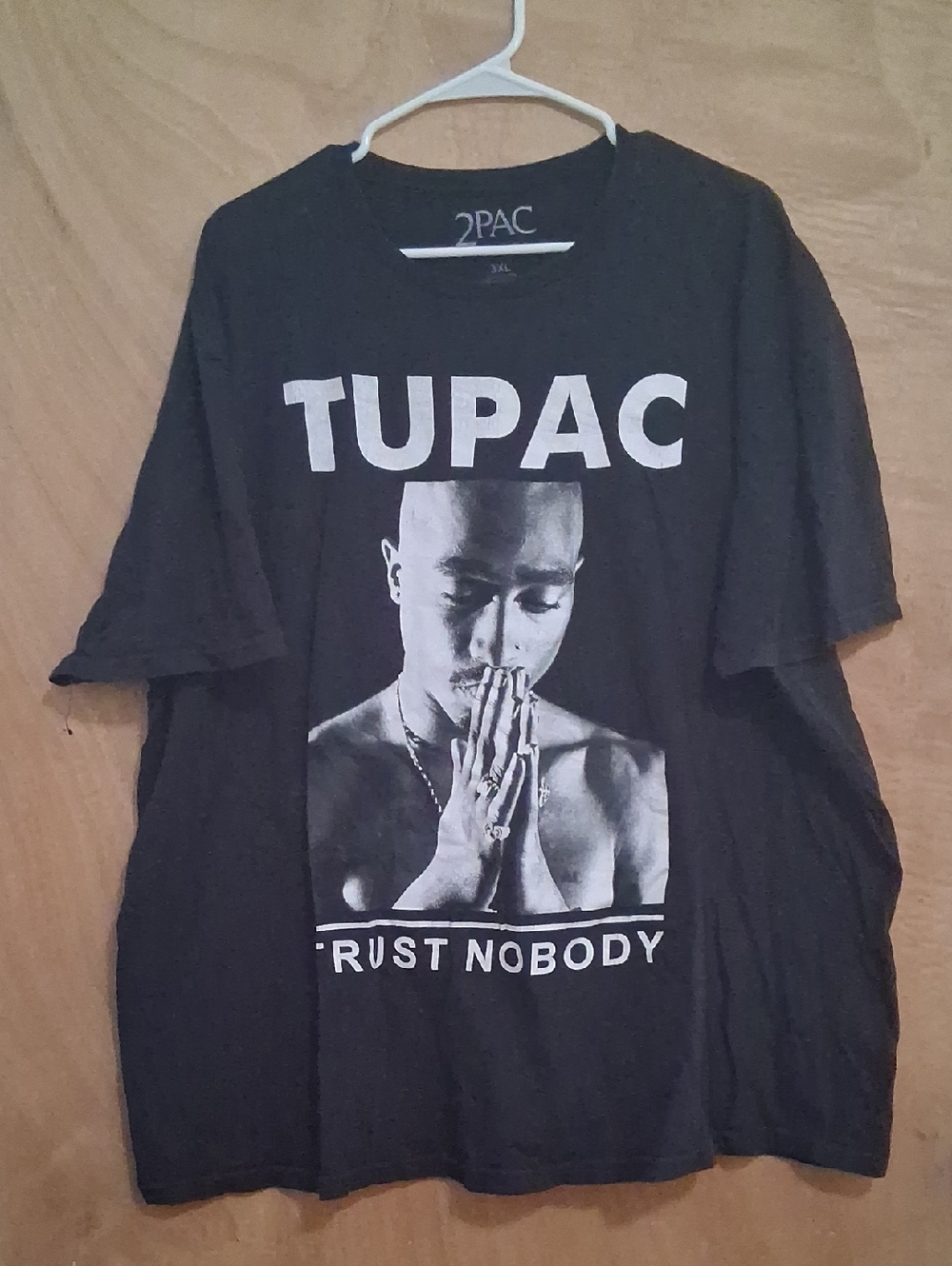 Tupac Black Graphic Short Sleeve Tee